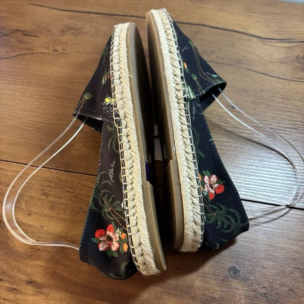 NWT Urban Outfitters Aloha Tropical Espadrilles Flats Womens Size 6